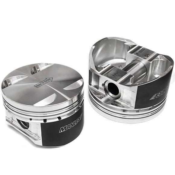 Manley Performance, Manley Performance Direct Injected Series 4.00in Stroke 4.130in Bore -10 cc Dish Extreme Duty Pistons | Multiple Fitments (560305CE-8)